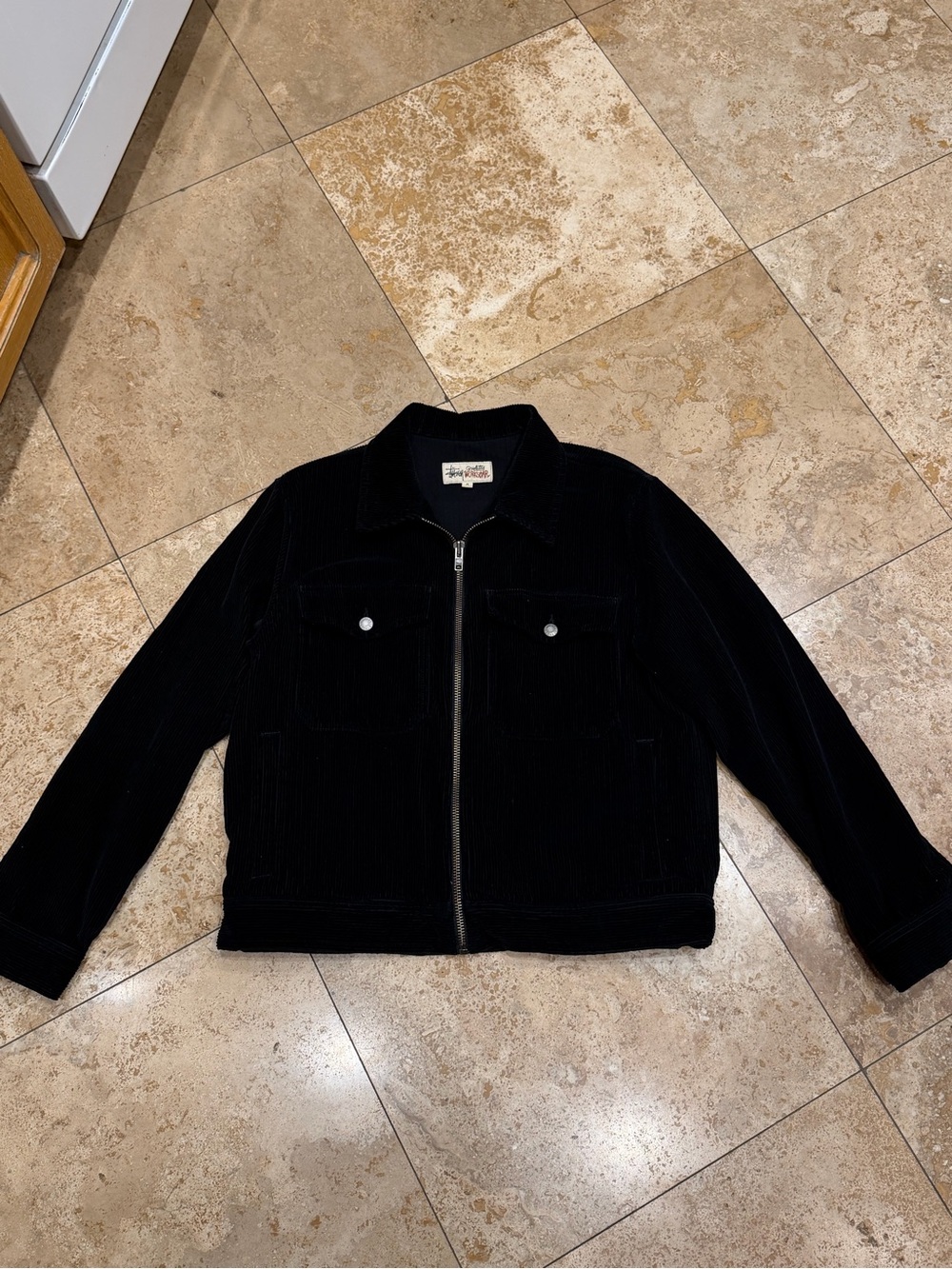 Stussy Work Jacket Black Corduroy